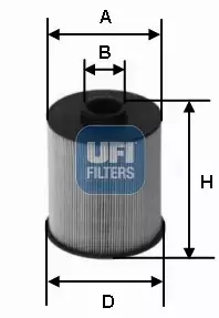 UFI FILTR PALIWA 26.077.00 