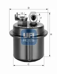 UFI FILTR PALIWA 31.535.00 