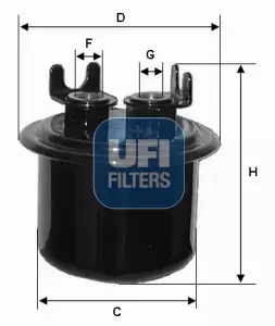 UFI FILTR PALIWA 31.539.00 