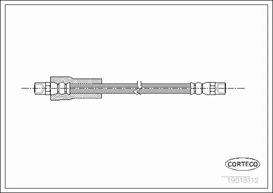 CORTECO PRZEWÓD HAMULCOWY 19018112 