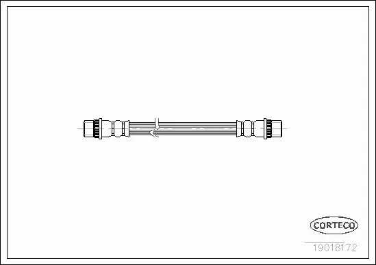 CORTECO PRZEWÓD HAMULCOWY TYŁ RENAULT CLIO I 