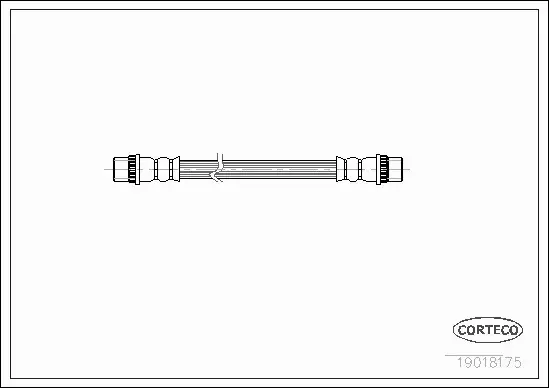 CORTECO PRZEWÓD HAMULCOWY TYŁ PEUGEOT 206 