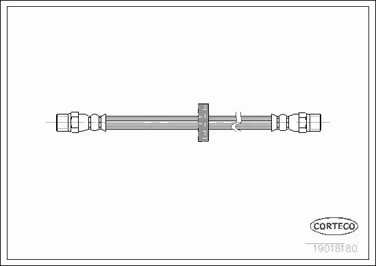 CORTECO PRZEWÓD HAMULCOWY TYŁ AUDI 100 C4 A6 C4 