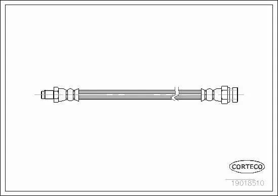 CORTECO PRZEWÓD HAMULCOWY PRZÓD MERCEDES W124 W201 