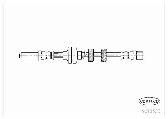 CORTECO PRZEWÓD HAMULCOWY PRZÓD SEAT CORDOBA INCA 