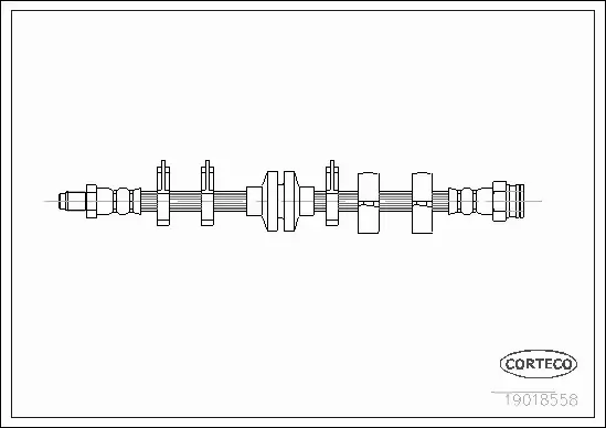 CORTECO PRZEWÓD HAMULCOWY PRZÓD FIAT BRAVO BRAVA 