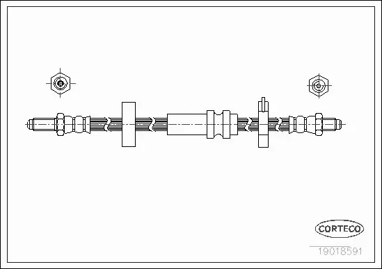 CORTECO PRZEWÓD HAMULCOWY 19018591 