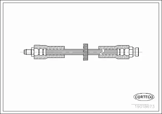 CORTECO PRZEWÓD HAMULCOWY 19018673 