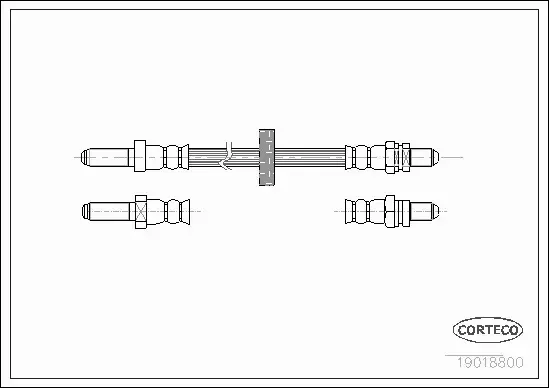 CORTECO PRZEWÓD HAMULCOWY 19018800 