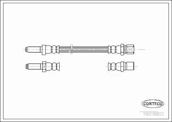 CORTECO PRZEWÓD HAMULCOWY 19018802 