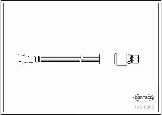 CORTECO PRZEWÓD HAMULCOWY PRZÓD OPEL KADETT E 