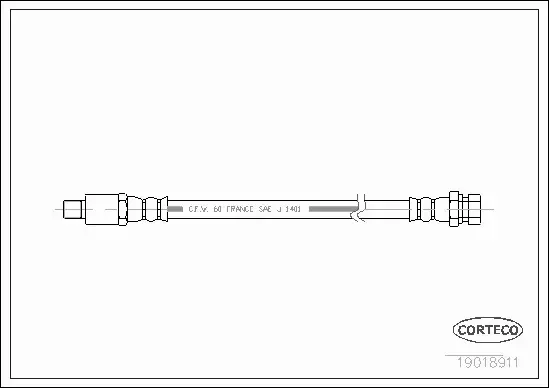 CORTECO PRZEWÓD HAMULCOWY 19018911 