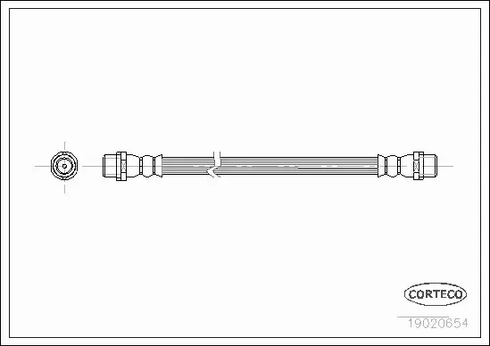 CORTECO PRZEWÓD HAMULCOWY 19020654 