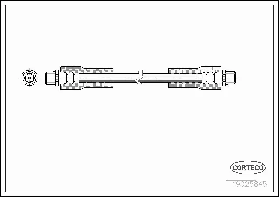 CORTECO PRZEWÓD HAMULCOWY PRZÓD VW PASSAT B5 B5FL 