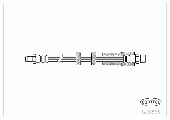 CORTECO PRZEWÓD HAMULCOWY PRZÓD VOLVO S70 C70 V70 