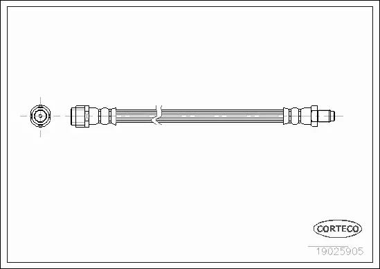 CORTECO PRZEWÓD HAMULCOWY PRZÓD MERCEDES W203 C209 