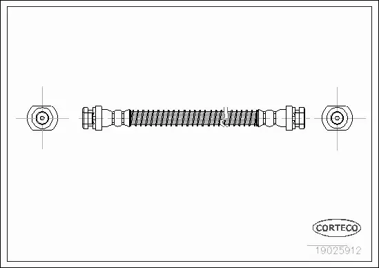 CORTECO PRZEWÓD HAMULCOWY 19025912 