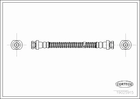 CORTECO PRZEWÓD HAMULCOWY 19025915 