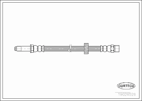 CORTECO PRZEWÓD HAMULCOWY PRZÓD VOLVO S60 V70 S80 