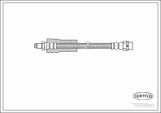 CORTECO PRZEWÓD HAMULCOWY PRZÓD BMW 7 E38 