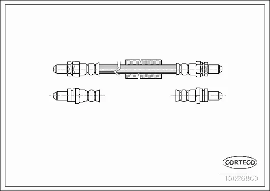 CORTECO PRZEWÓD HAMULCOWY 19026869 