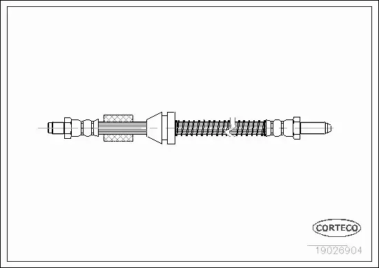CORTECO PRZEWÓD HAMULCOWY 19026904 