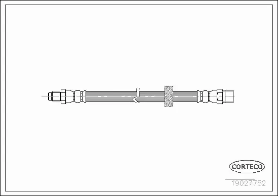 CORTECO PRZEWÓD HAMULCOWY TYŁ VOLVO S60 V70 II S80 