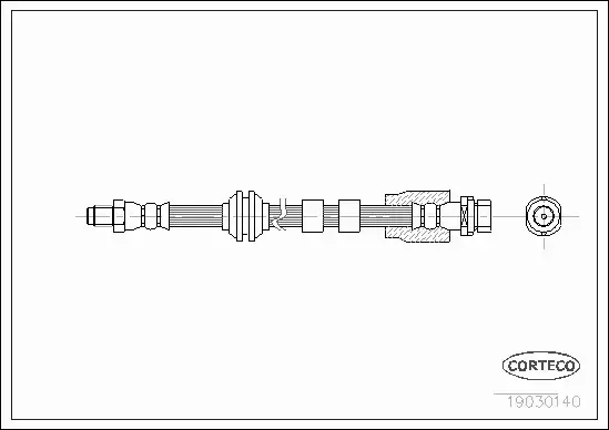 CORTECO PRZEWÓD HAMULCOWY 19030140 