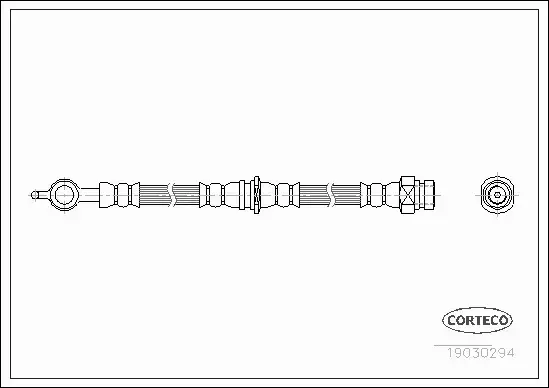 CORTECO PRZEWÓD HAMULCOWY TYŁ VOLVO S40 V40 