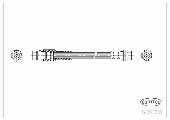 CORTECO PRZEWÓD HAMULCOWY 19030302 