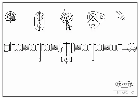 CORTECO PRZEWÓD HAMULCOWY 19030532 