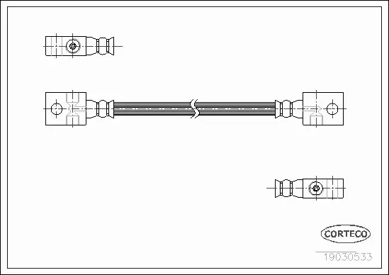 CORTECO PRZEWÓD HAMULCOWY 19030533 