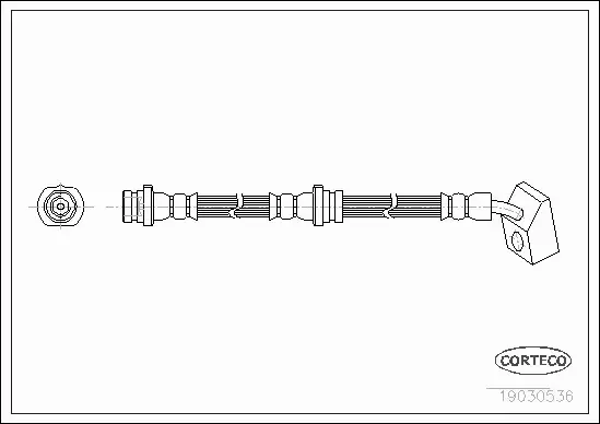 CORTECO PRZEWÓD HAMULCOWY 19030536 