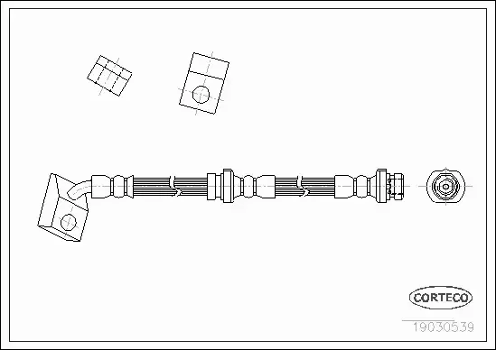 CORTECO PRZEWÓD HAMULCOWY 19030539 