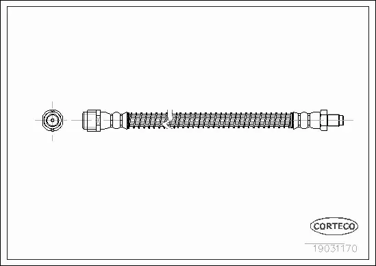 CORTECO PRZEWÓD HAMULCOWY TYŁ MERCEDES S W220 
