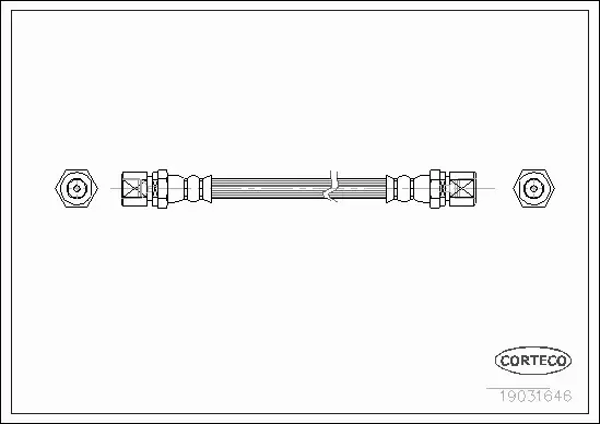 CORTECO PRZEWÓD HAMULCOWY 19031646 