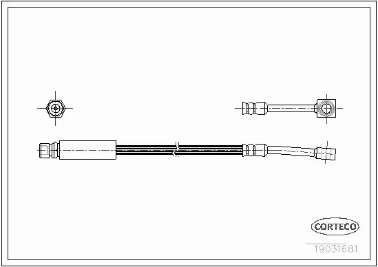 CORTECO PRZEWÓD HAMULCOWY 19031681 