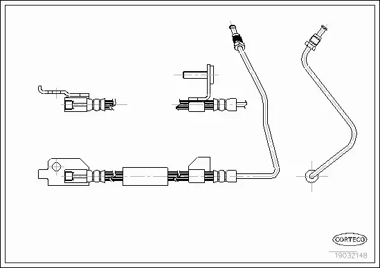 CORTECO PRZEWÓD HAMULCOWY 19032148 