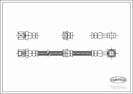 CORTECO PRZEWÓD HAMULCOWY 19032169 