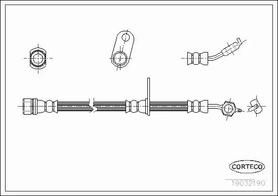 CORTECO PRZEWÓD HAMULCOWY 19032190 