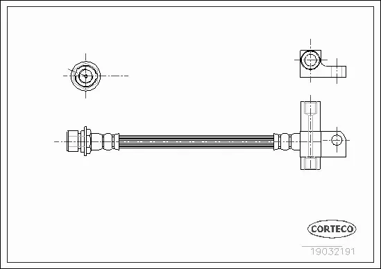 CORTECO PRZEWÓD HAMULCOWY 19032191 