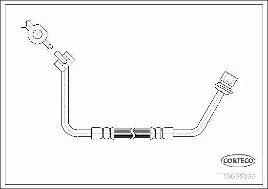CORTECO PRZEWÓD HAMULCOWY 19032196 