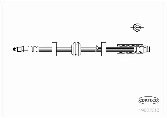 CORTECO PRZEWÓD HAMULCOWY 19032213 