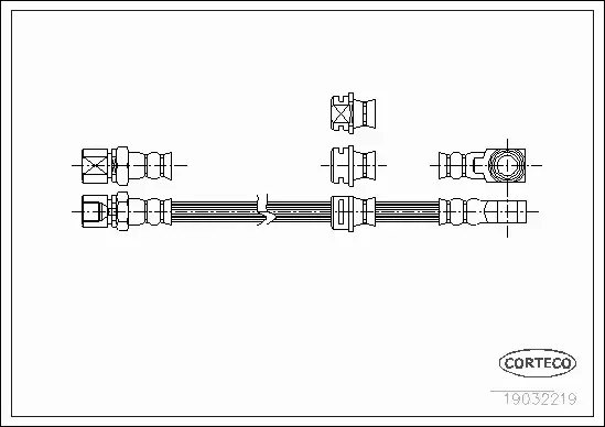 CORTECO PRZEWÓD HAMULCOWY 19032219 