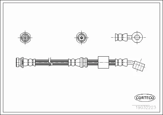 CORTECO PRZEWÓD HAMULCOWY 19032223 