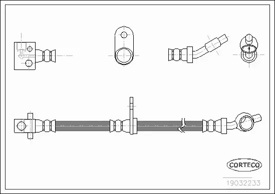 CORTECO PRZEWÓD HAMULCOWY 19032233 