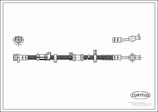 CORTECO PRZEWÓD HAMULCOWY 19032293 