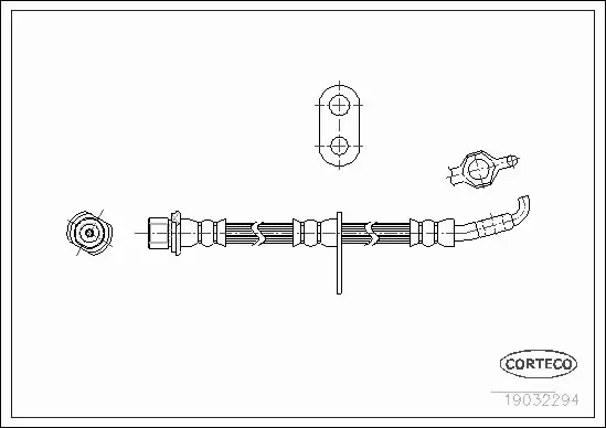 CORTECO PRZEWÓD HAMULCOWY 19032294 