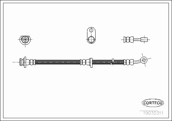 CORTECO PRZEWÓD HAMULCOWY 19032311 