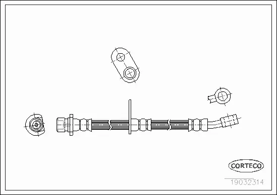 CORTECO PRZEWÓD HAMULCOWY 19032314 